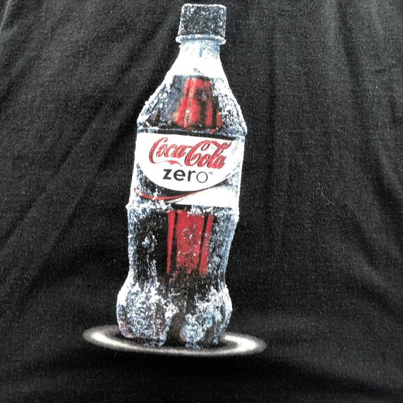 2 Coca-Cola Zero Men's T-Shirt XL Lot Of Two Black Short Sleeve - Picture 11 of 13
